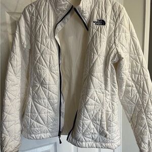 The North Face Women's White Quilted Puffer Jacket
